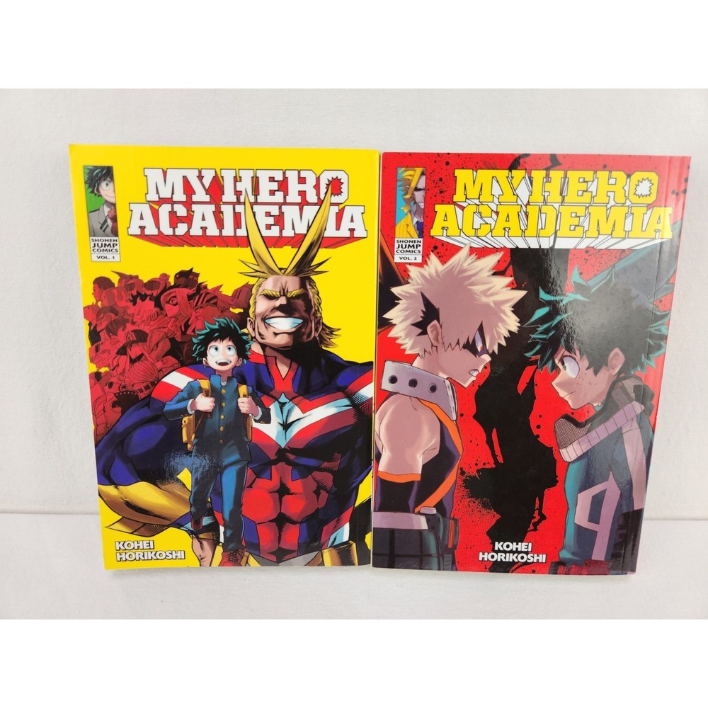 My Hero Academia Vol. 1 & 2 Manga by Horikoshi Kohei